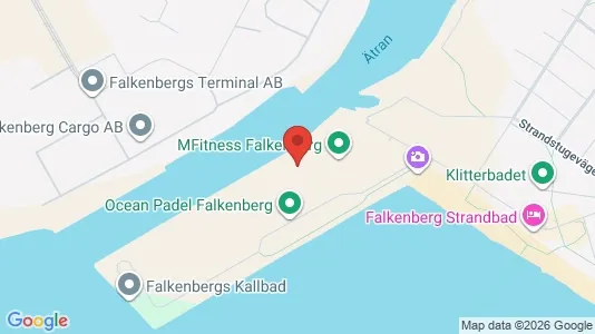 Lagerlokaler att hyra i Falkenberg - kort over placeringen