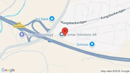 Industrilokaler att hyra i Bollebygd - kort over placeringen