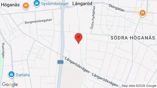 Affärslokaler att hyra i Höganäs - kort over placeringen
