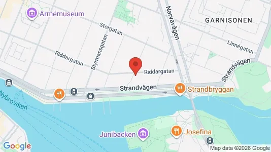Kontorslokaler att hyra i Östermalm - kort over placeringen