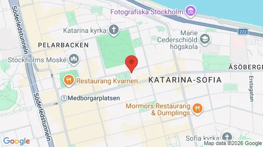 Kontorslokaler att hyra i Södermalm - kort over placeringen
