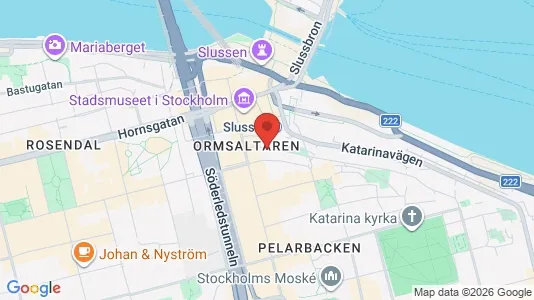 Kontorslokaler att hyra i Södermalm - kort over placeringen