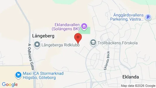Kontorslokaler att hyra i Mölndal - kort over placeringen
