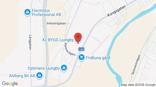 Kontorslokaler att hyra i Ljungby - kort over placeringen