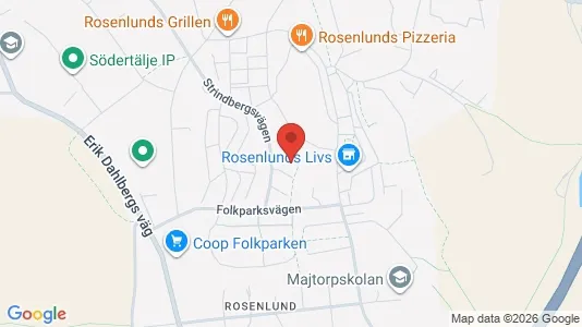 Kontorslokaler att hyra i Södertälje - kort over placeringen