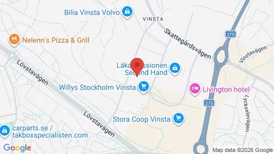 Kontorslokaler att hyra i Västerort - kort over placeringen