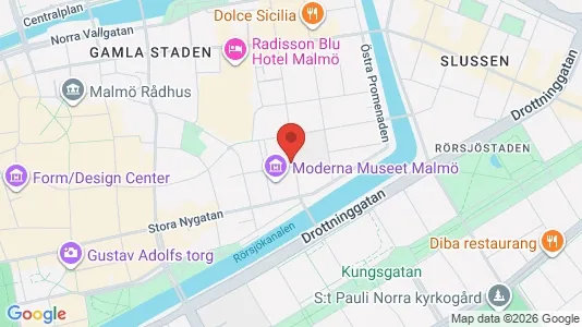 Kontorslokaler att hyra i Malmö Centrum - kort over placeringen