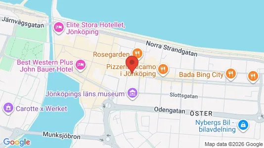 Kontorslokaler att hyra i Jönköping - kort over placeringen