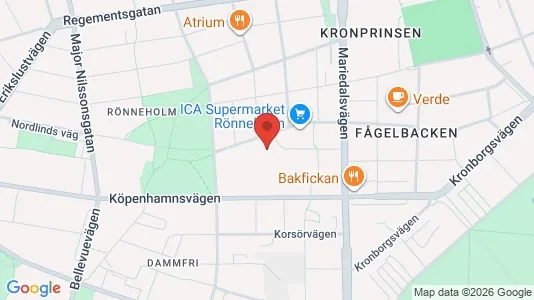 Kontorslokaler att hyra i Malmö Centrum - kort over placeringen