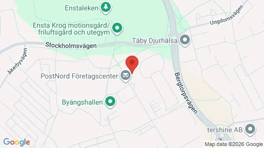 Kontorslokaler att hyra i Täby - kort over placeringen