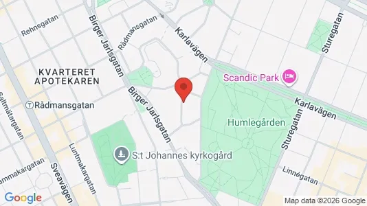 Kontorslokaler att hyra i Östermalm - kort over placeringen