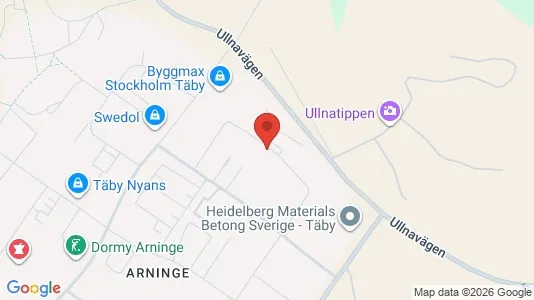Industrilokaler att hyra i Täby - kort over placeringen