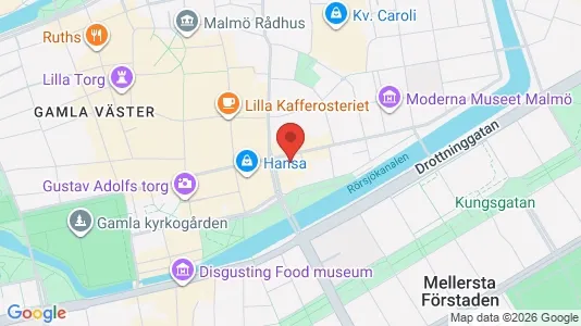 Kontorslokaler att hyra i Malmö Centrum - kort over placeringen