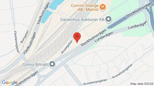 Kontorslokaler att hyra i Kirseberg - kort over placeringen