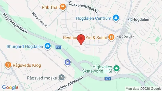 Lagerlokaler att hyra i Söderort - kort over placeringen