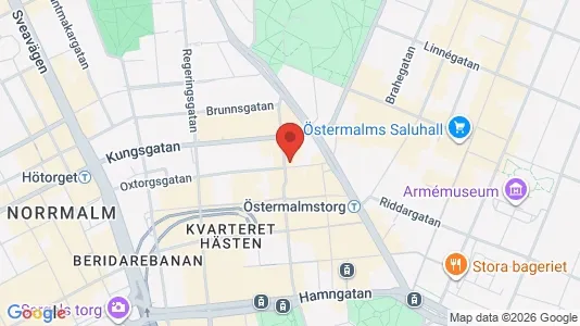 Kontorslokaler att hyra i Stockholm Innerstad - kort over placeringen