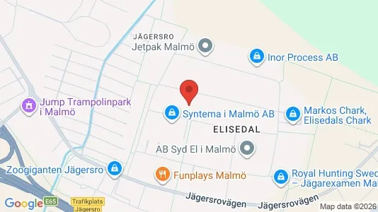 Lagerlokaler att hyra i Fosie - kort over placeringen