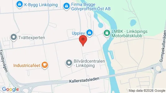 Kontorslokaler att hyra i Linköping - kort over placeringen