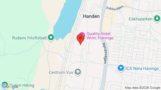 Kontorslokaler att hyra i Haninge - kort over placeringen