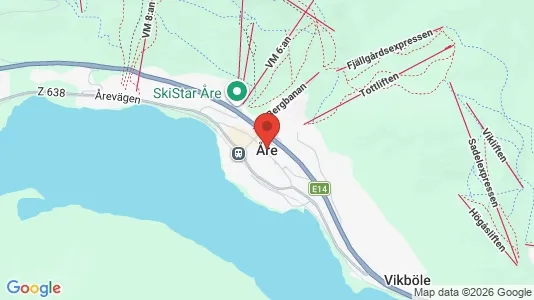 Kontorslokaler att hyra i Åre - kort over placeringen