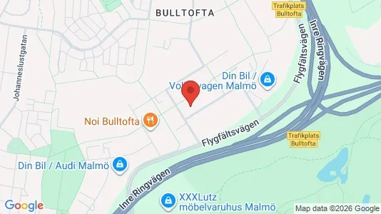 Kontorslokaler att hyra i Malmö Centrum - kort over placeringen