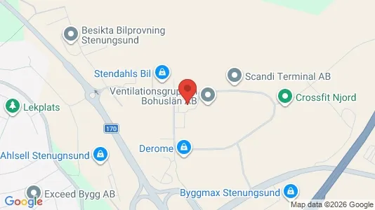 Kontorslokaler att hyra i Stenungsund - kort over placeringen