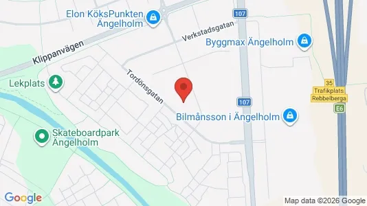 Kontorslokaler att hyra i Ängelholm - kort over placeringen