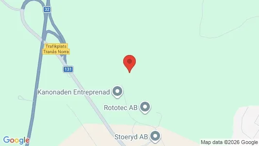 Kontorslokaler att hyra i Tranås - kort over placeringen