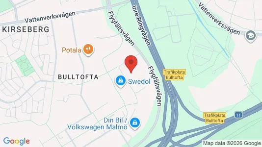 Industrilokaler att hyra i Malmö Centrum - kort over placeringen