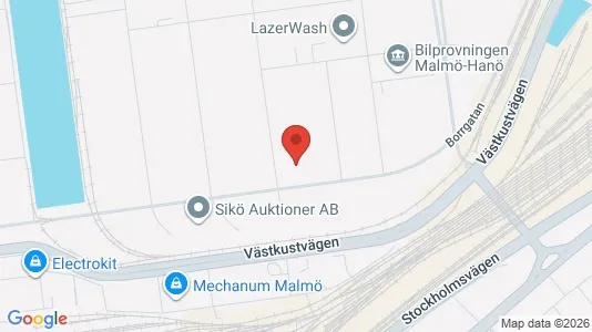 Kontorslokaler att hyra i Malmö Centrum - kort over placeringen