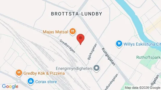 Industrilokaler att hyra i Eskilstuna - kort over placeringen