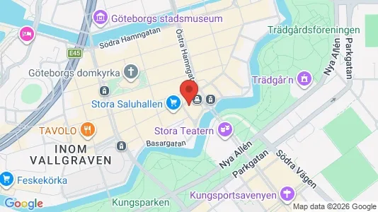 Kontorslokaler att hyra i Göteborg Centrum - kort over placeringen