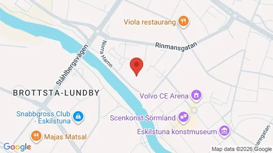 Industrilokaler att hyra i Eskilstuna - kort over placeringen