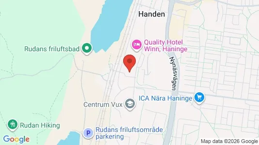 Kontorslokaler att hyra i Haninge - kort over placeringen