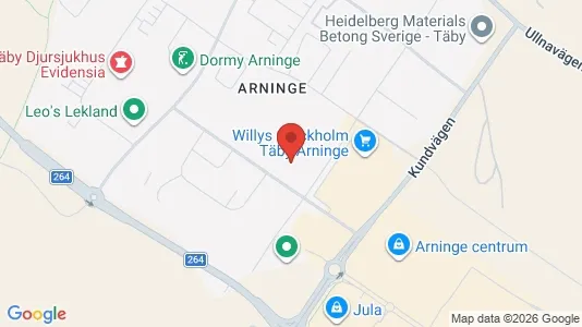 Industrilokaler att hyra i Täby - kort over placeringen