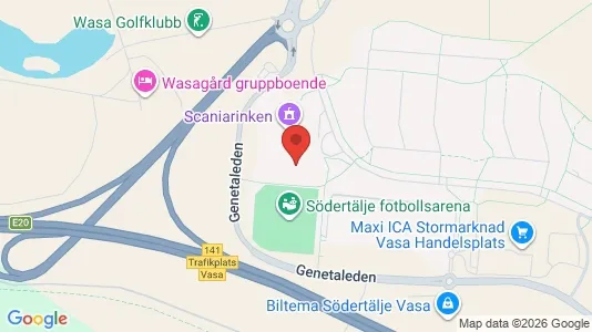 Kontorslokaler att hyra i Södertälje - kort over placeringen