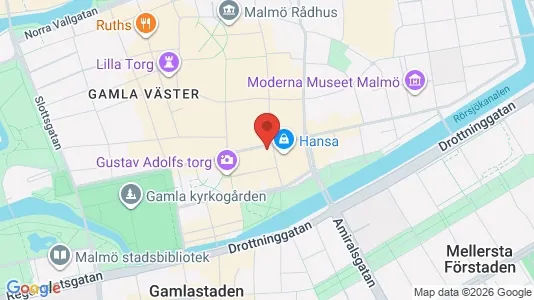 Kontorslokaler att hyra i Malmö Centrum - kort over placeringen