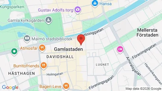 Kontorslokaler att hyra i Malmö Centrum - kort over placeringen