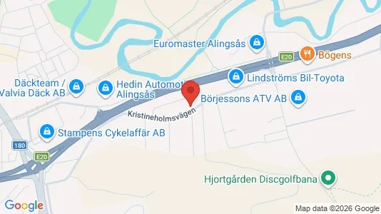 Kontorslokaler att hyra i Alingsås - kort over placeringen