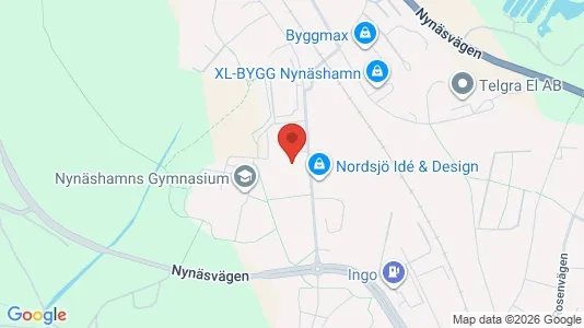 Industrilokaler att hyra i Nynäshamn - kort over placeringen