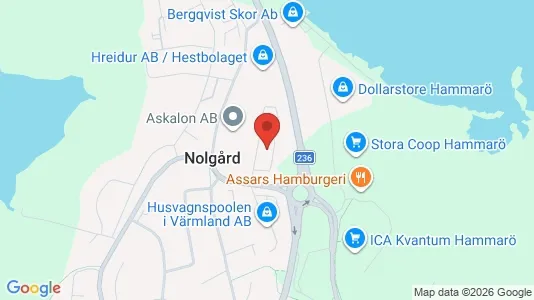Industrilokaler att hyra i Hammarö - kort over placeringen