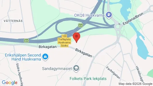 Kontorslokaler att hyra i Jönköping - kort over placeringen