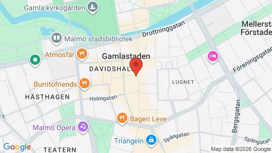 Kontorslokaler att hyra i Malmö Centrum - kort over placeringen