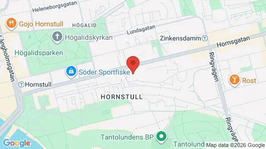 Kontorslokaler att hyra i Södermalm - kort over placeringen