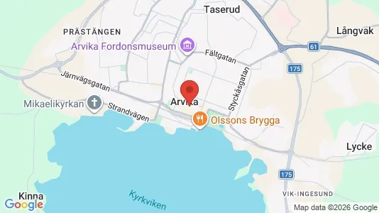 Butikslokaler att hyra i Arvika - Bild från Google Street View