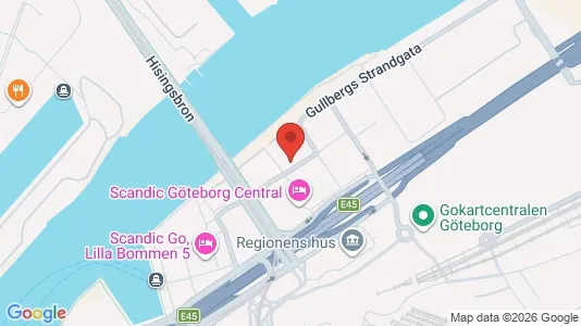 Kontorslokaler att hyra i Göteborg Centrum - kort over placeringen