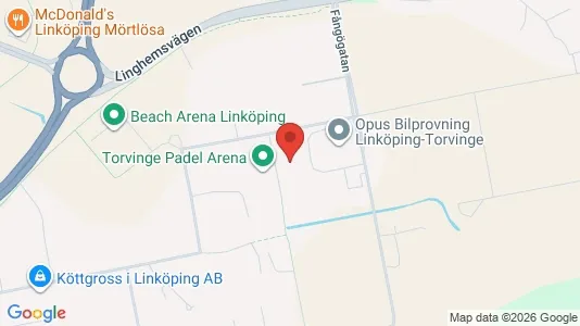 Industrilokaler att hyra i Linköping - kort over placeringen
