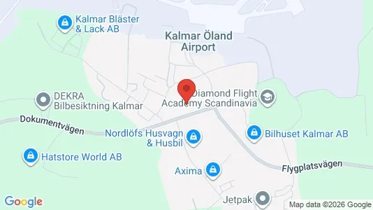 Kontorslokaler att hyra i Kalmar - kort over placeringen