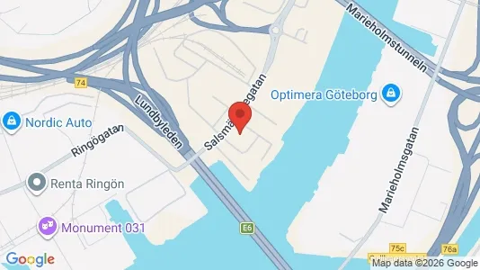 Kontorslokaler att hyra i Göteborg Östra - kort over placeringen