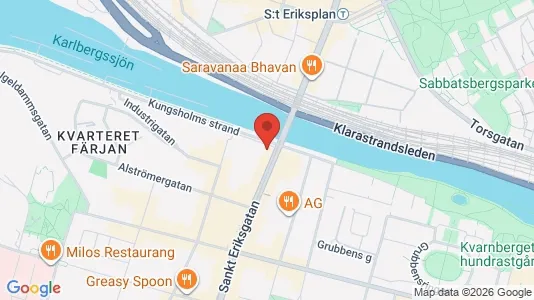 Kontorslokaler att hyra i Kungsholmen - kort over placeringen
